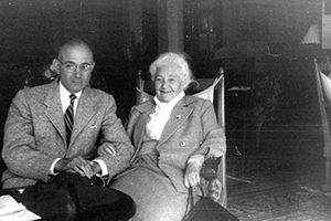 PHOTO COURTESY OF HEIDI NEUMARK Hans with Neumark's mother, Ida.