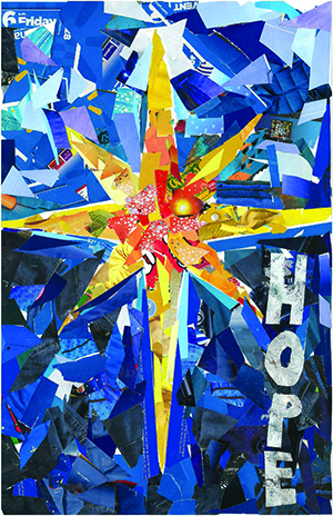 Since 2008, Sunday school youth at Trinity Evangelical Lutheran Church, Coopersburg, Pa., have decorated the bulletin covers for Christmas Eve services. Last year's covers featured mosaic designs of iconic Christmas images.
