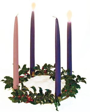 Each Sunday during Advent another Advent wreath candle is lit in preparation for Christmas. The practice reminds people to slow down in anticipation of Christ’s coming.
