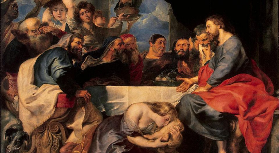 Peter Paul Rubens; Christ at Simon the Pharisee; between 1618 and 1620; oil on canvas transferred from wood