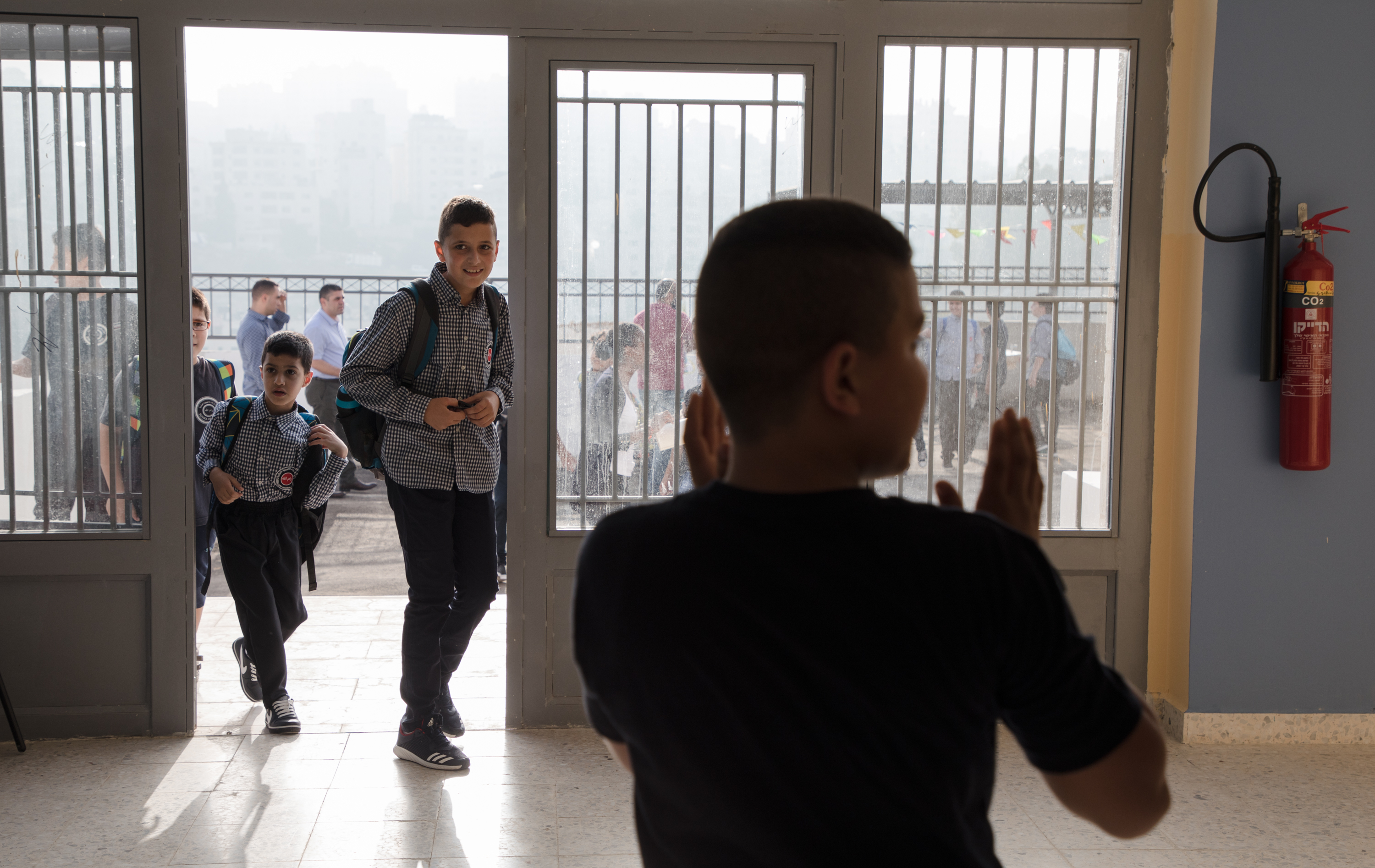 The first day of school at the new Evangelical Lutheran School of Hope in Ramallah on Saturday 26 August, 2017.
