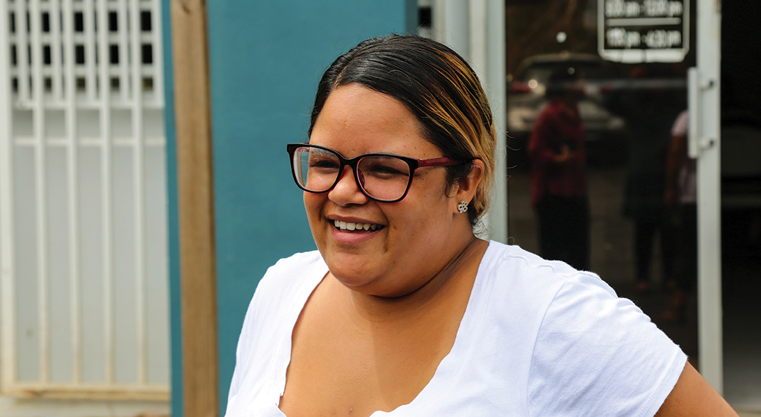 San Pedro member Nylmarie Santiago organized an ongoing ministry of delivering food and water to Maria-impacted neighbors.