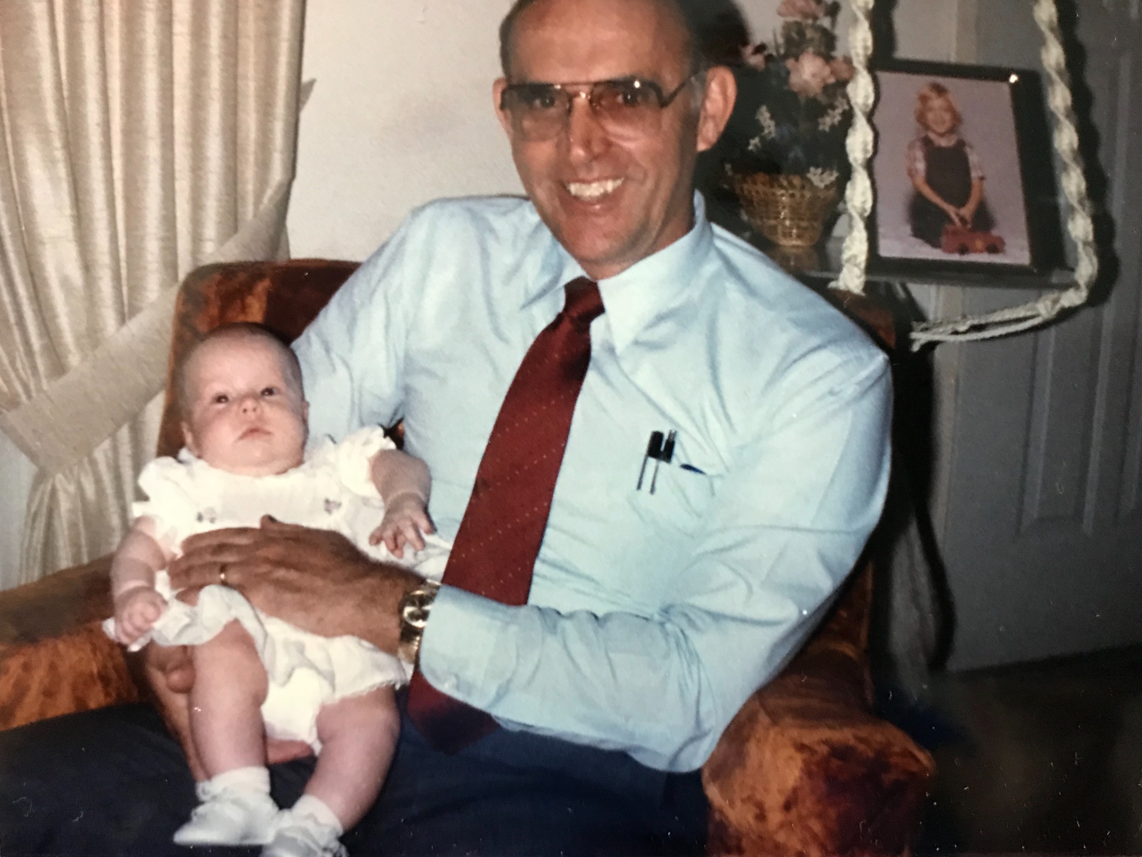 Erin Strybis with Grandpa Joe