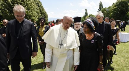 Pope Francis makes ecumenical trip to Geneva