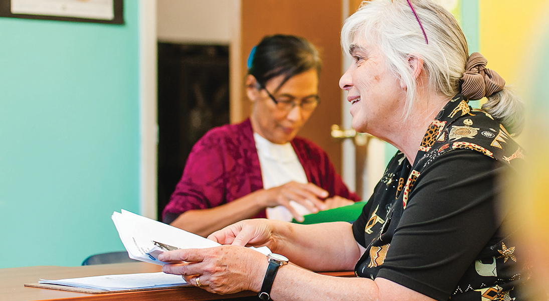 The VEC is now home to a growing refugee community, which takes part in its programs, classes and services. On Sundays, four different faith communities hold worship in the sanctuary at varied time slots.