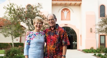 Couple shines their light