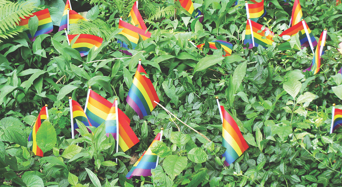 Wicker Park Lutheran Church flags