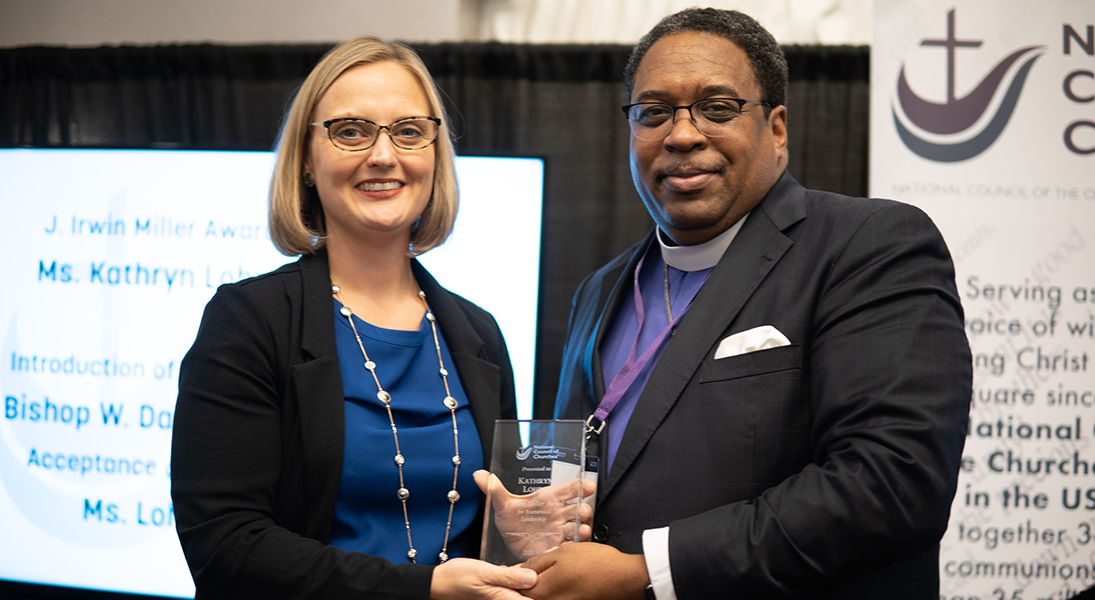 Kathryn Lohre receives National Council of Churches award