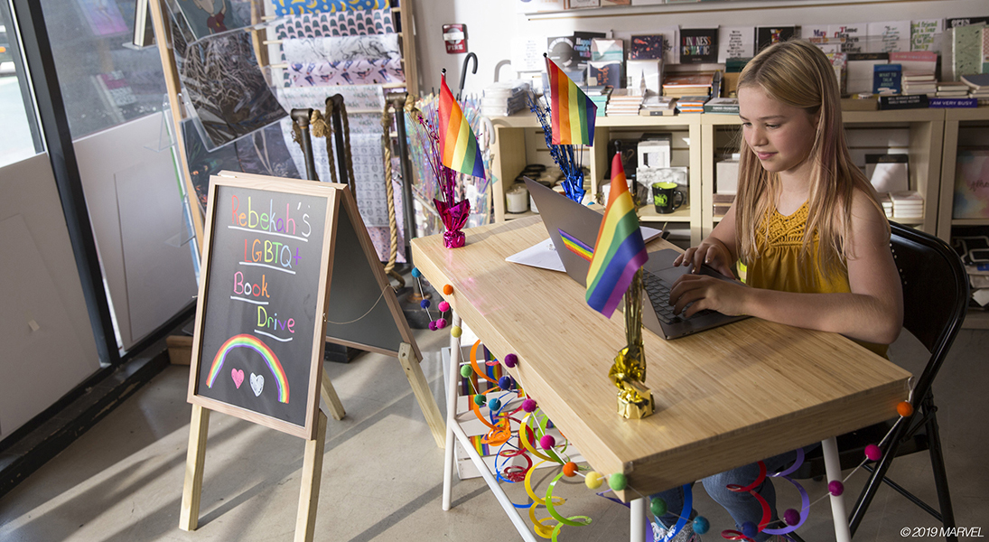 Rebekah Bruesehoff book drive