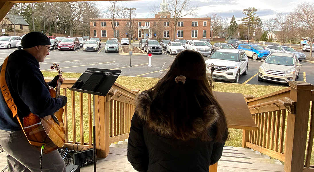 Zion Lutheran Church drive-in service