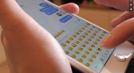 What emoji is climbing the charts?