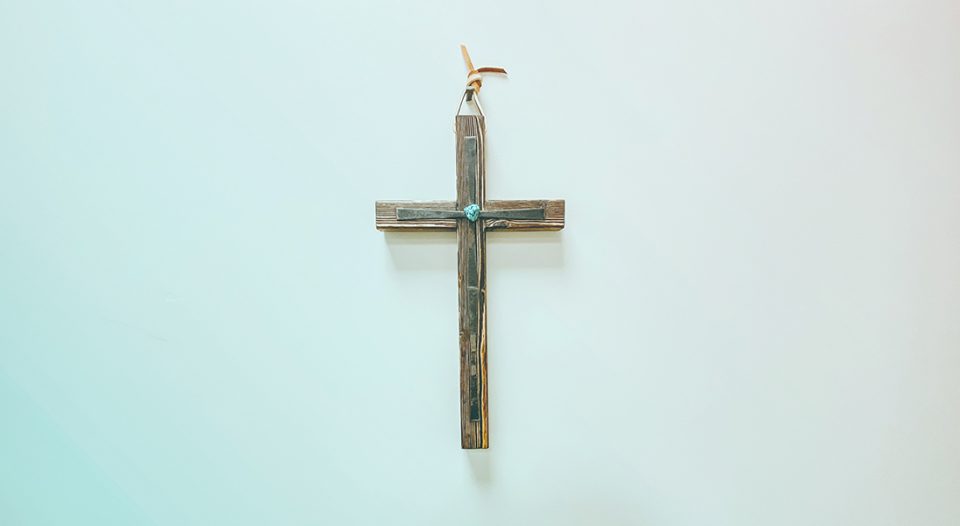 Cross on wall