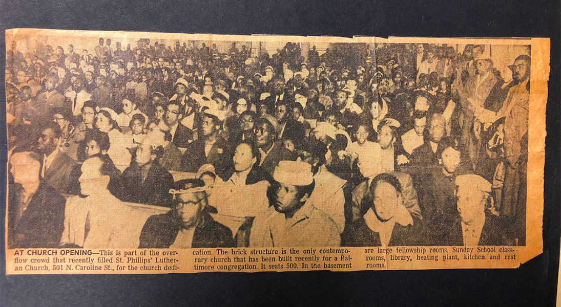 St. Philip newspaper article