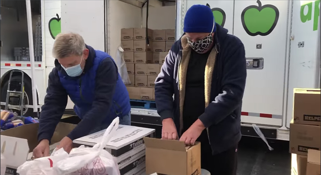 Kinsmen Lutheran food distribution