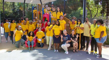 Bishop Eaton joins congregation for “God’s work. Our hands.” Sunday acts of service