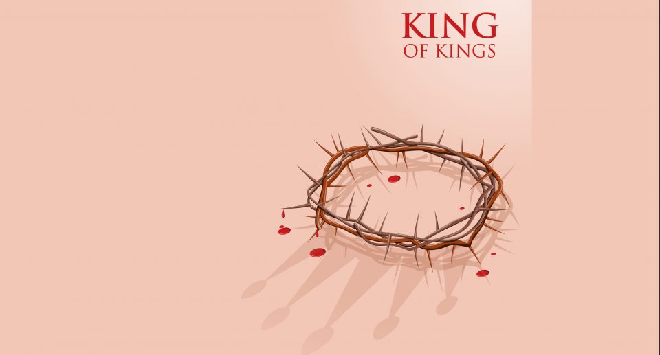 Crown of thorns with the shadow of a crown
