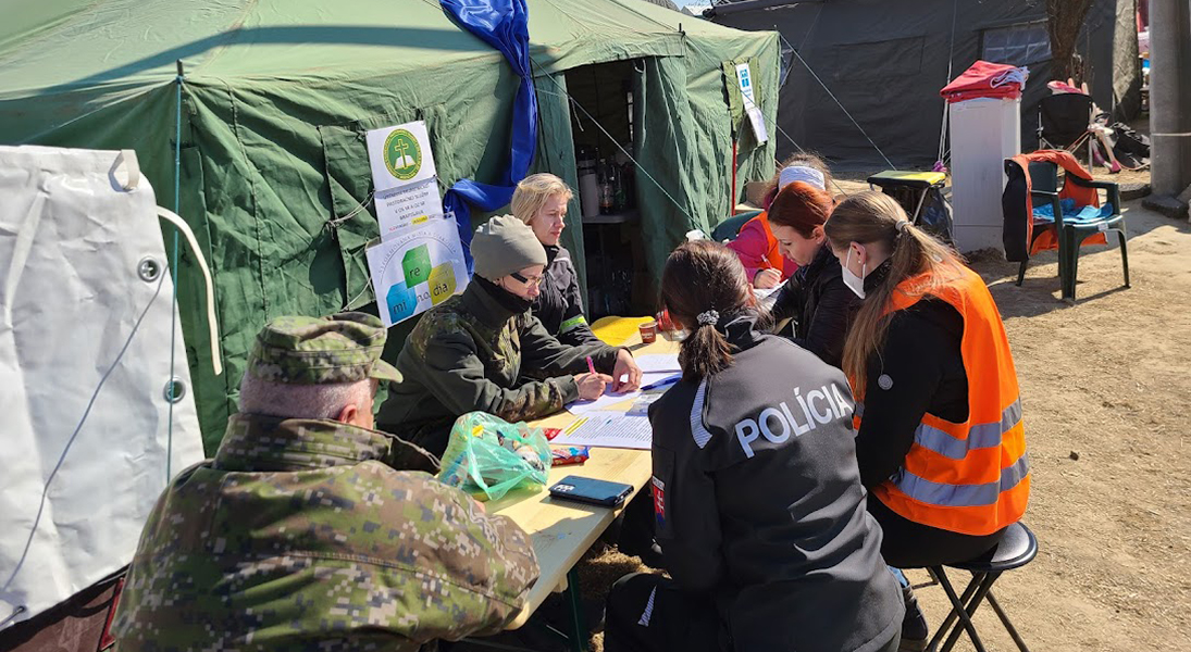 Diakonia Team at the border