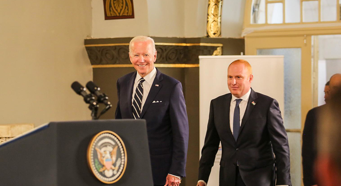 Joe Biden and Fadi Atrash