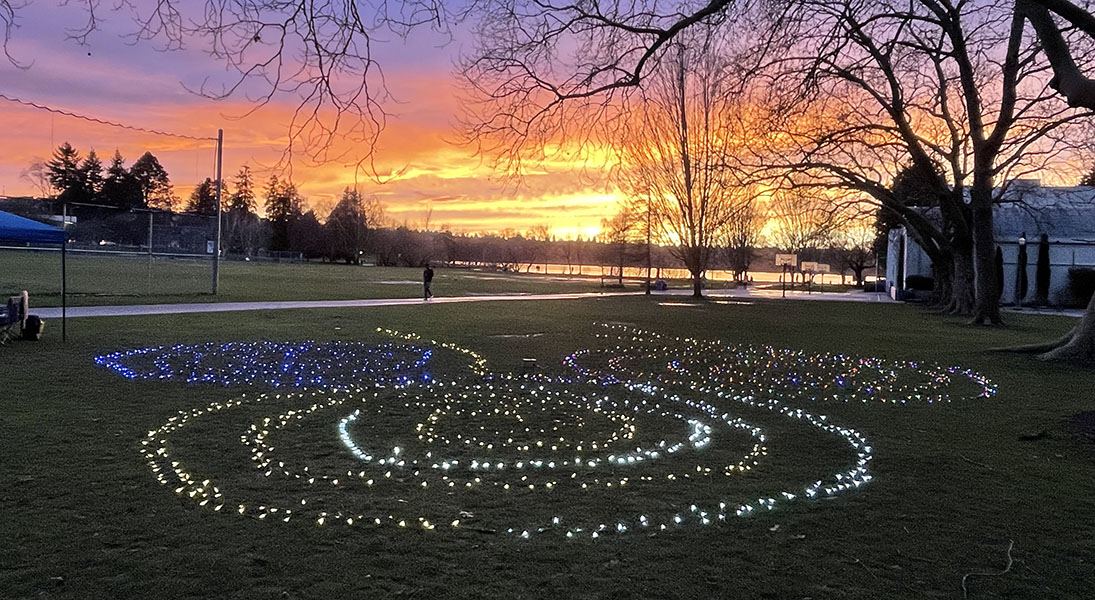 Emmaus Table prayer labyrinth