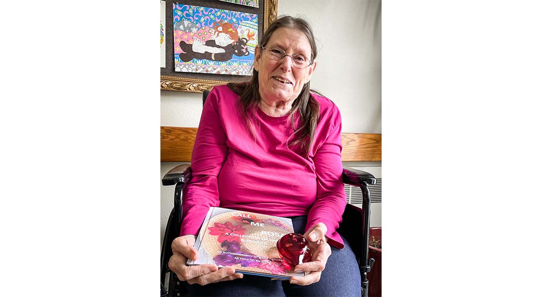 Patient Rosa Yokopenic's memory book