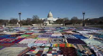 A nation’s capitol, wrapped in blankets
