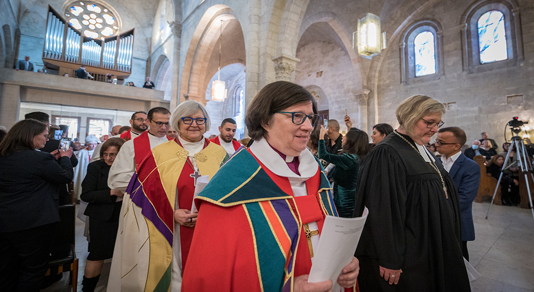 Sally Azar Bishop Eaton procession