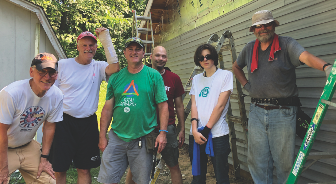 Disaster relief trip members