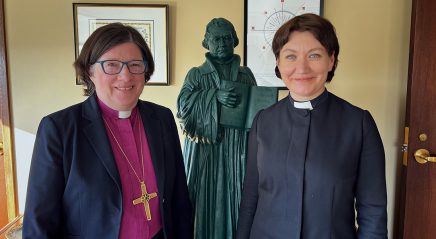 Burghardt visits Lutheran Center on U.S. trip