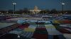 Blankets on the Capitol Lawn - night