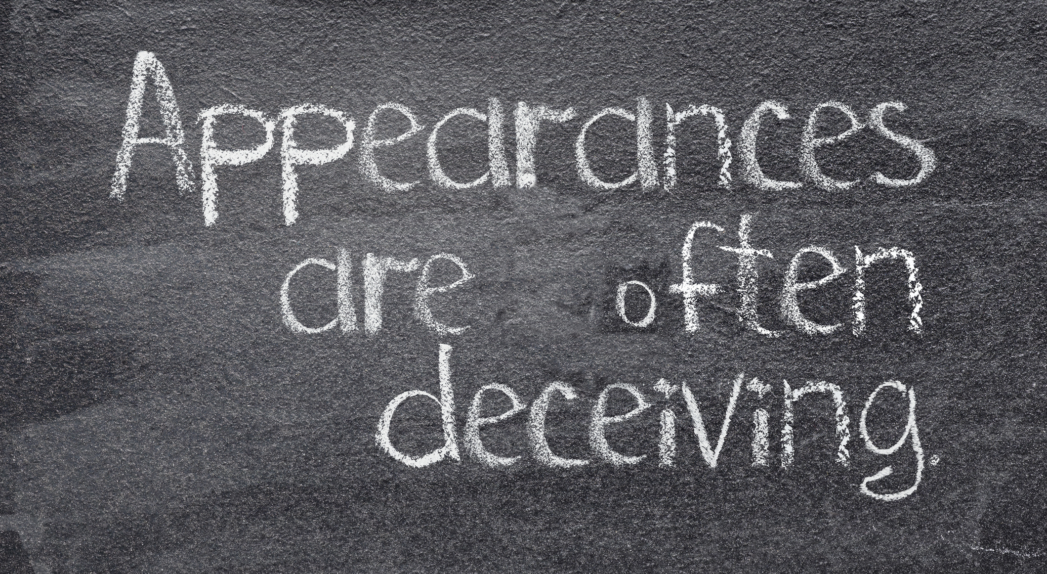 Lectionary blog: Appearances can be deceptive