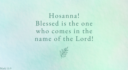 Readings for Palm Sunday