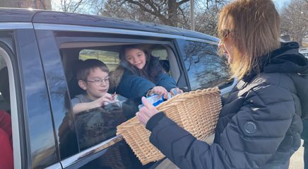 Snacks, water and smiles