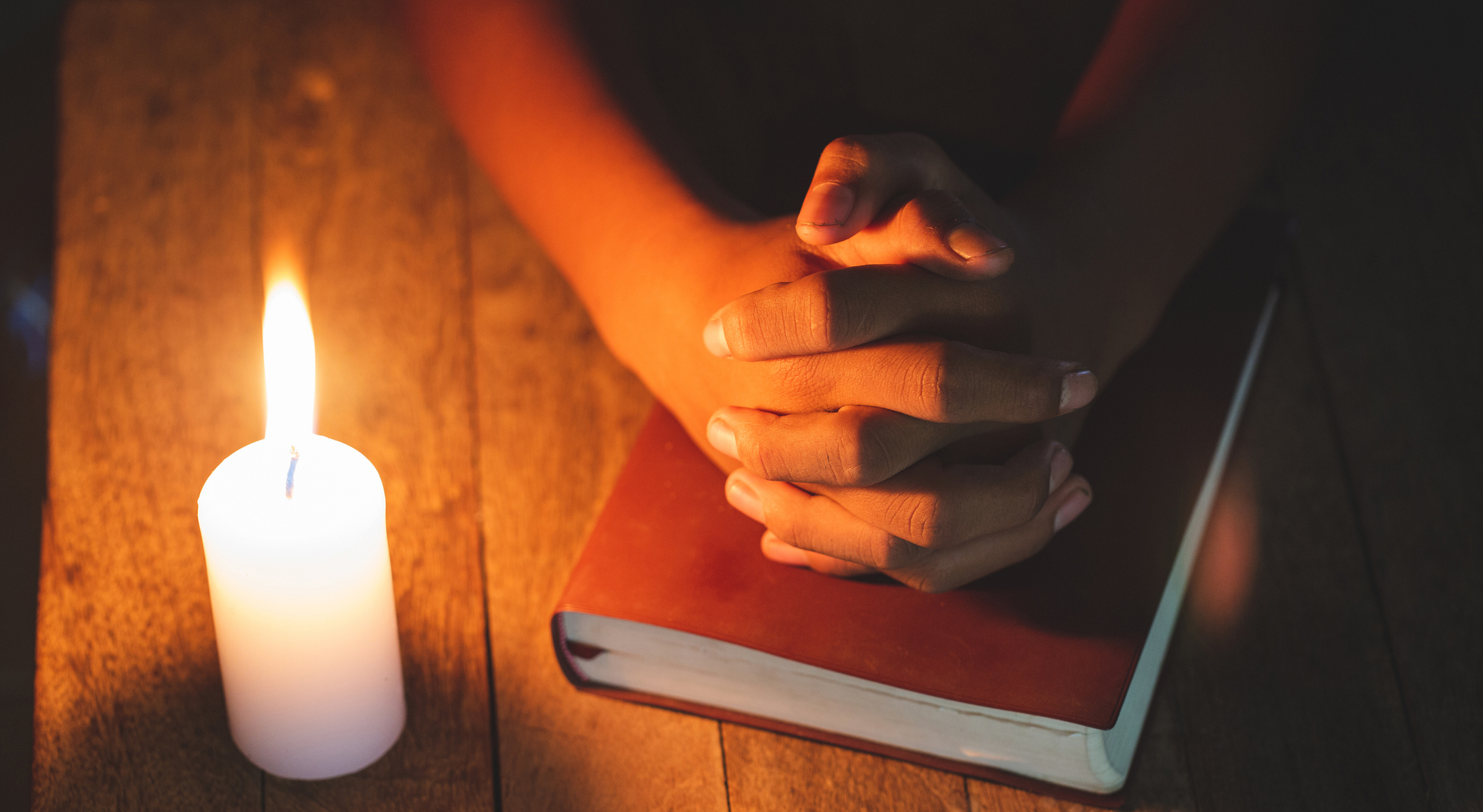 prayer and candle