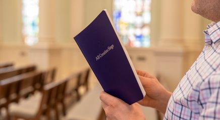 “Sometimes singing comes before action or belief”