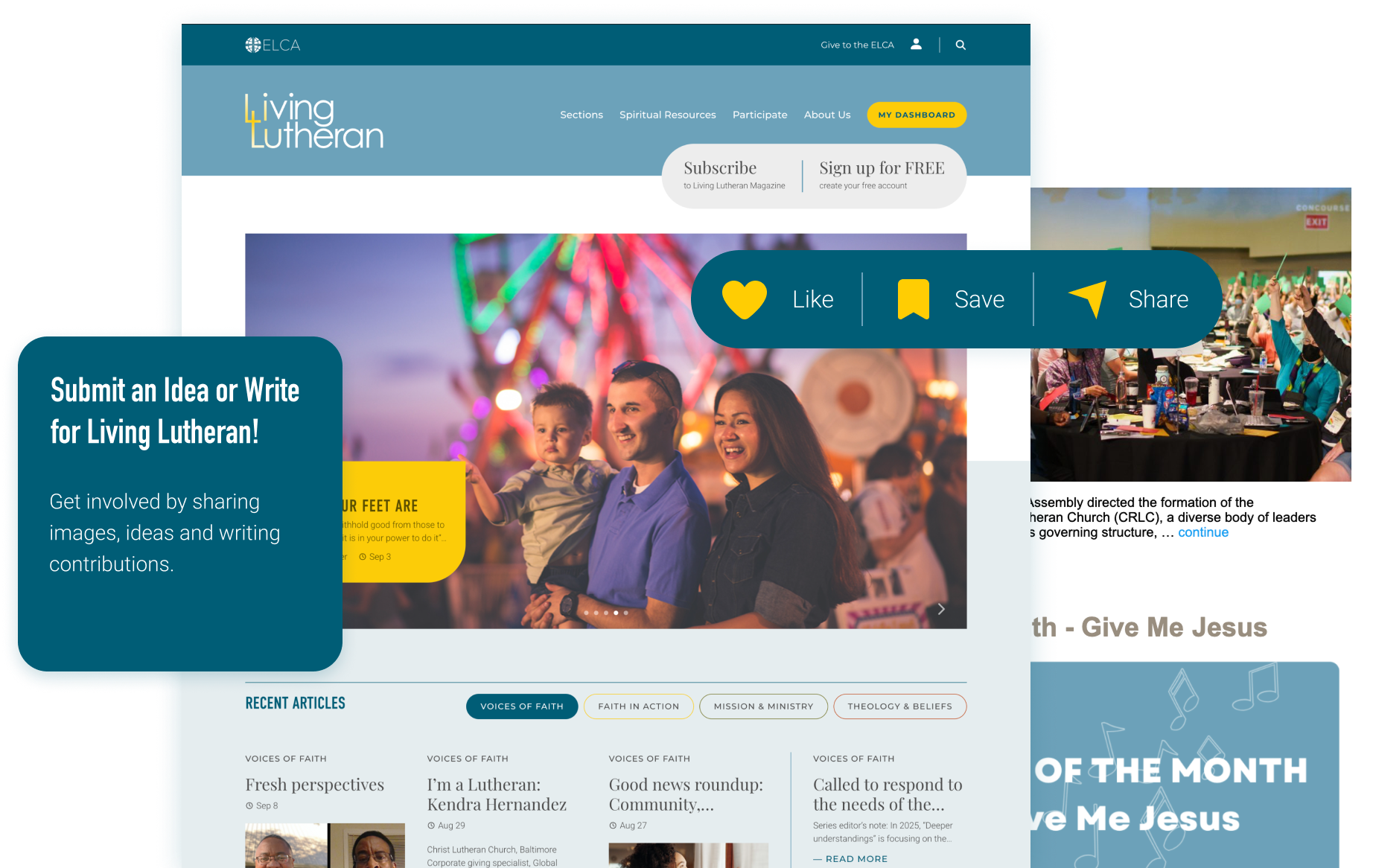 Images of site benefits for members