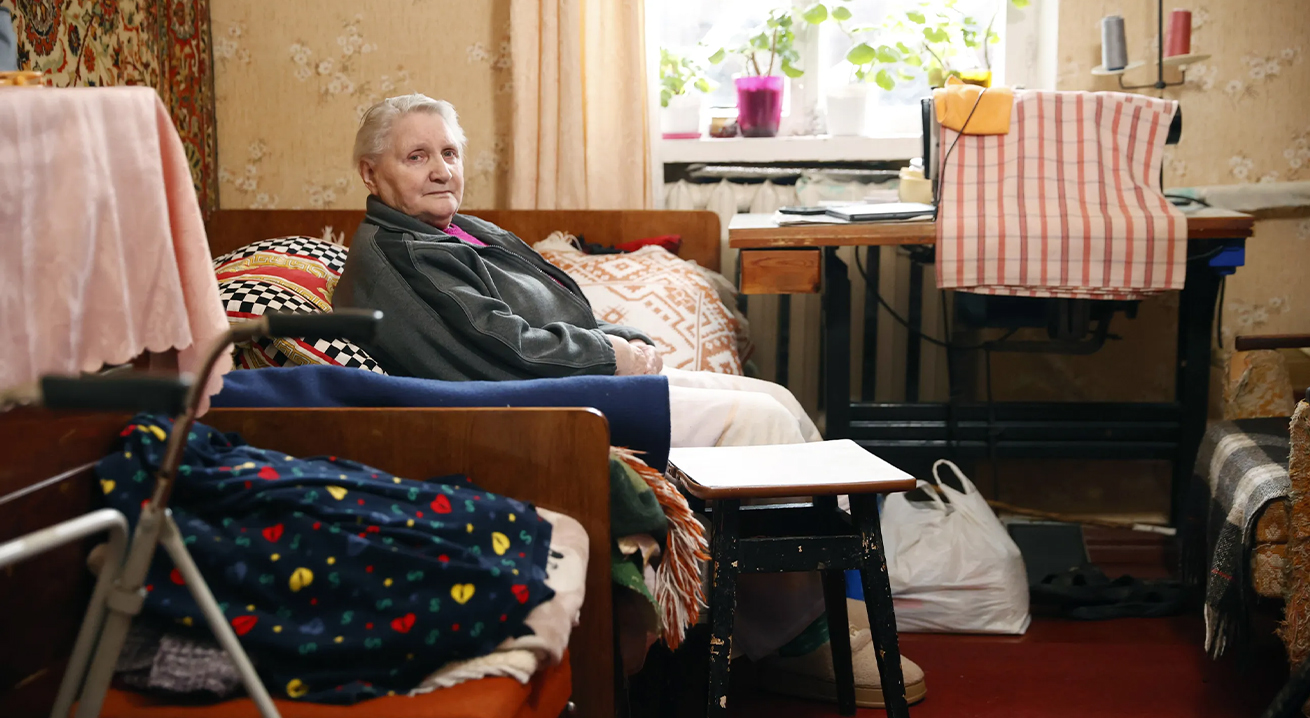 LWF Ukraine elderly beneficiary