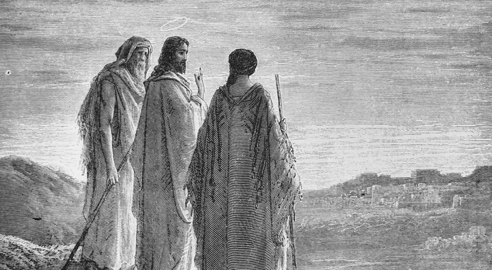 Transfigured sight on the road to Emmaus