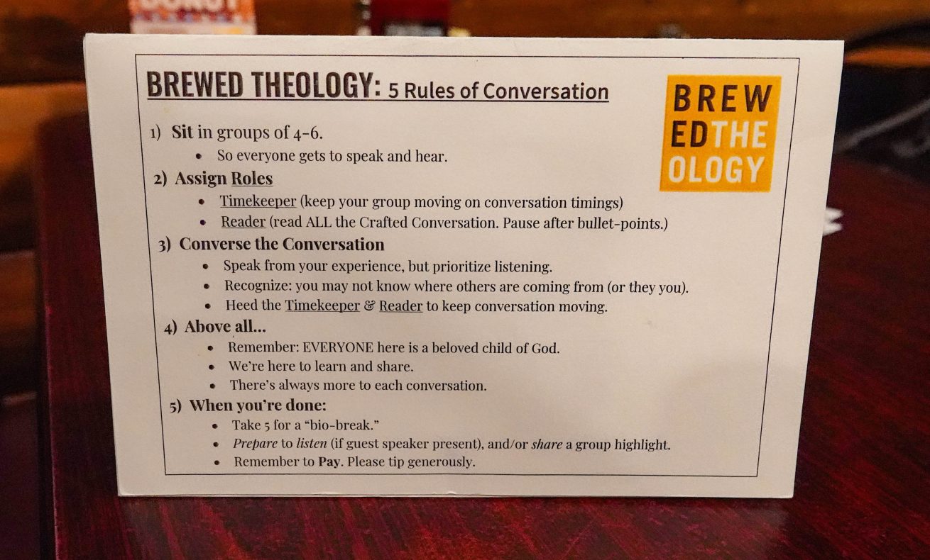 Brewed Theology rules