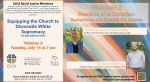 Webinar 2: Freedom of a Christian: Reclaiming the Gospel for Justice poster