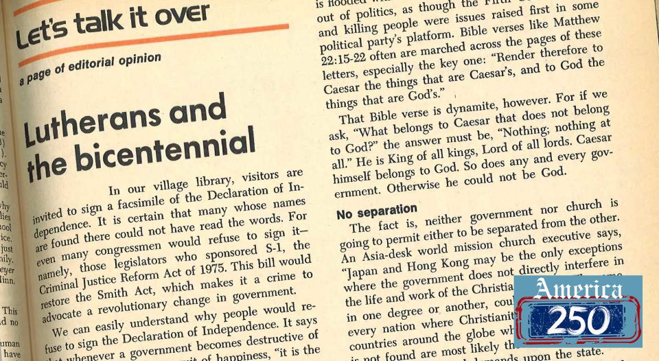 Lutherans and the bicentennial