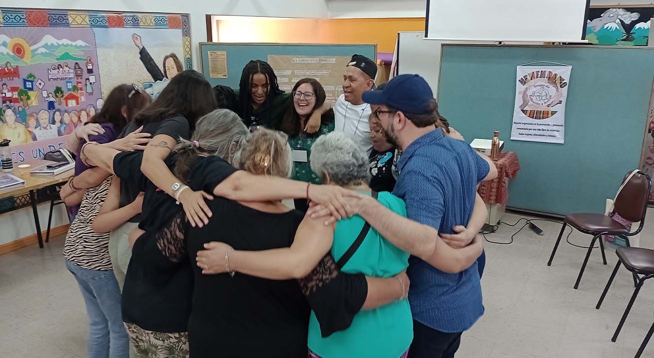 EPES course group hug