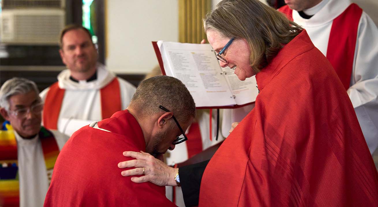 Deivis Ventura ordination with Katrina Foster