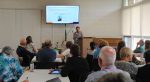 Alex Aivars, director of technology for the North/West Lower Michigan Synod, presents a workshop at his synod assembly. When his congregation helped him discern a call to ministry, synod and churchwide organization grants helped him offset the costs of seminary.
