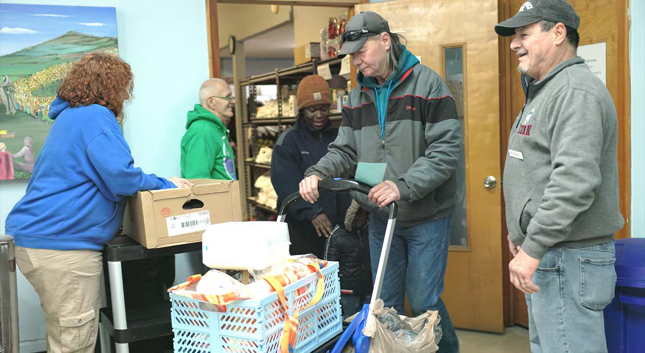 Through Shepherd of the Sea Lutheran in Murrells Inlet, S.C., residents are able to receive fresh produce and other goods.